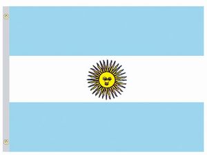 Valprin 4x6 Inch Argentina Stick Flag ( 12 pack )
