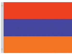 Valprin 4x6 Inch Armenia Stick Flag ( 12 pack )