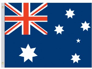 Valprin 4x6 Inch Australia Stick Flag ( 12 pack )