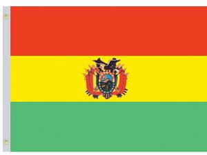 Valprin 4x6 Inch Bolivia Stick Flag ( 12 pack )