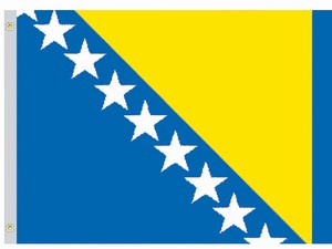Valprin 4x6 Inch Bosnia-Herzegovina Stick Flag ( 12 pack )