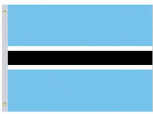 Valprin 4x6 Inch Botswana Stick Flag ( 12 pack )