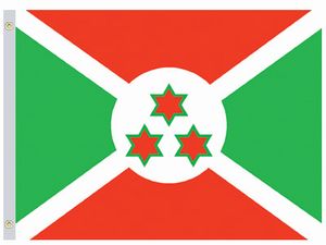 Valprin 4x6 Inch Burundi Stick Flag ( 12 pack )