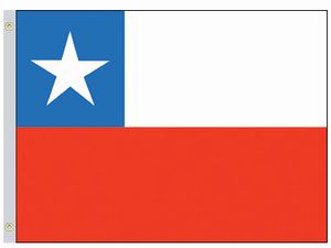 Valprin 4x6 Inch Chile Stick Flag ( 12 pack )