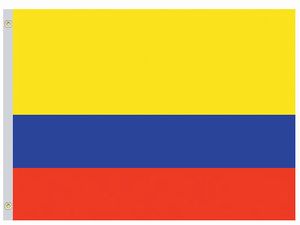 Valprin 4x6 Inch Colombia Stick Flag ( 12 pack )
