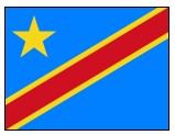 Valprin 4x6 Inch Democratic Republic Of The Congo Stick Flag ( 12 pack )