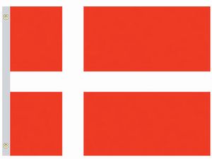 Valprin 4x6 Inch Denmark Stick Flag ( 12 pack )