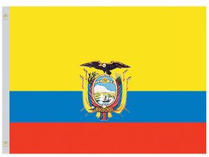 Valprin 4x6 Inch Ecuador Stick Flag ( 12 pack )