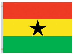 Valprin 4x6 Inch Ghana Stick Flag ( 12 pack )