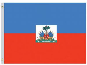 Valprin 4x6 Inch Haiti Stick Flag ( 12 pack )