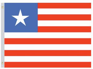 Valprin 4x6 Inch Liberia Stick Flag ( 12 pack )