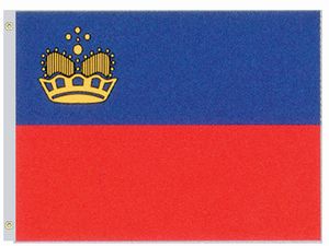 Valprin 4x6 Inch Liechtenstein Stick Flag ( 12 pack )