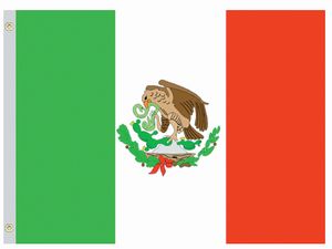 Valprin 4x6 Inch Mexico Stick Flag ( 12 pack )