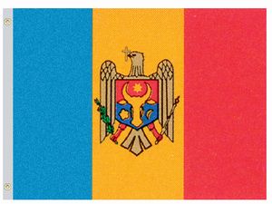 Valprin 4x6 Inch Moldova Stick Flag ( 12 pack )