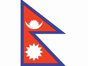 Valprin 4x6 Inch Nepal Stick Flag ( 12 pack )