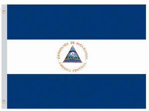 Valprin 4x6 Inch Nicaragua Stick Flag ( 12 pack )