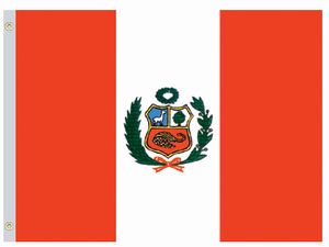 Valprin 4x6 Inch Peru Stick Flag ( 12 pack )