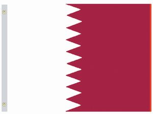 Valprin 4x6 Inch Qatar Stick Flag ( 12 pack )