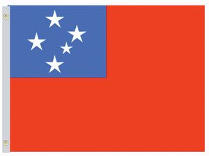Valprin 4x6 Inch Samoa (Western) Stick Flag ( 12 pack )