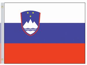Valprin 4x6 Inch Slovenia Stick Flag ( 12 pack )