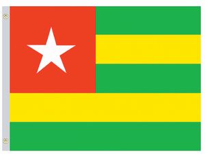 Valprin 4x6 Inch Togo Stick Flag ( 12 pack )