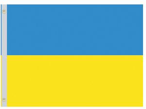 Valprin 4x6 Inch Ukraine Stick Flag ( 12 pack )