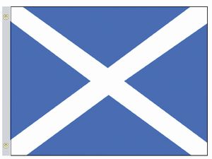 Valprin 4x6 Inch Scotland Cross Of St. Andrew Stick Flag ( 12 pack )