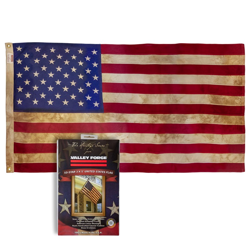 Heritage 3'x5' Cotton 50-Star Flag - Retail Packaging