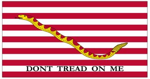 G-Spec Perma-Nyl 6'9 3/4in x 5'8 3/4in Nylon Navy Don't Tread On Me GSP5053