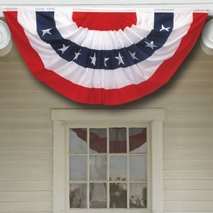 Polycotton Full Fan Flag With Stars
