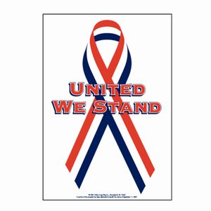 2 1/4'x 3 1/4' Polyester United We Stand Flag