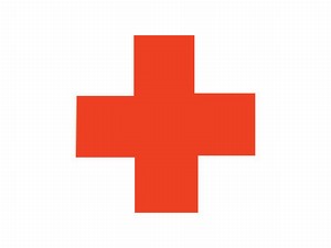 Perma-Nyl 3'x5' Nylon Red Cross Flag