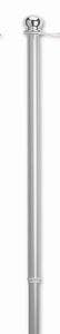 5' 1-Piece Brushed Aluminum Flag Pole ( 12 pack ) - Retail Packaging