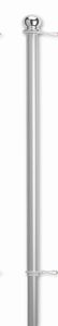6' 1-Piece Brushed Aluminum Flag Pole ( 12 pack ) - Retail Packaging