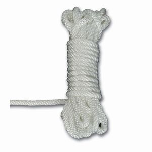 Valprin 3/8 Inch White Nylon Braided Halyard Rope 00002385