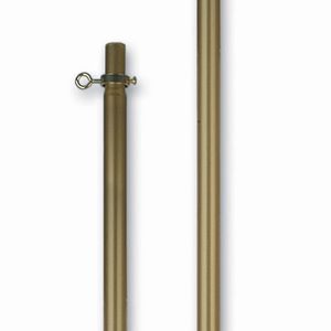Perma-Nyl 8'x1 1/8 Inch 2-Piece Gold Aluminum Pole 00000520