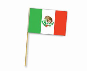 12x18 Inch Mexico Stick Flag Display