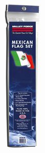 PVC Bagged Mexico Flag Kit ( 12 pack ) - Retail Packaging