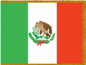 Perma-Nyl 4'x6' Nylon Indoor Mexico Flag