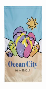23x48 Inch Printed Nylon Double Sided Custom Avenue/Street Banner SA2348DN
