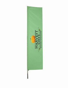 2'x10' Printed Knit Polyester Custom Rectangle Flag RT210U