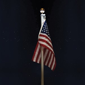 solar flagpole lights, ball top light