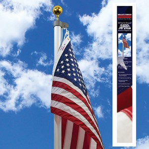Tapered Sectional Residential Aluminum Flagpole TSRAFP
