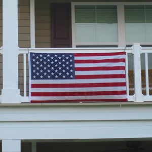 3' x 5' Polycotton U.S. Flag Balcony Mounting Kit