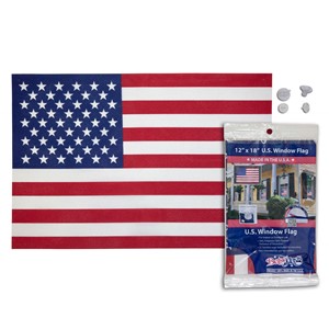 12" x 18" Polycotton U.S. Window Flag