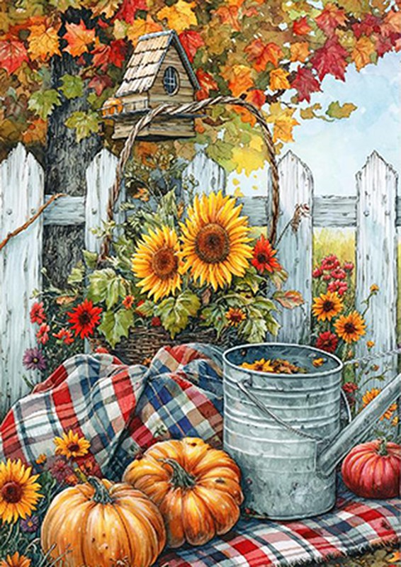 Toland Home Garden Rustic Fall Gathering Garden Flag 1210202