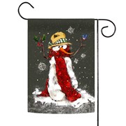 Toland Home Garden Red Scarf Snowman Garden Flag 1210228 View 2