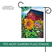 Toland Home Garden Star-Spangled Sunflower Garden Flag 1210140 View 3
