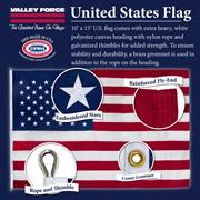 Koralex II Koralex II 10'x15' Spun Polyester U.S. Flag 10321000II View 2