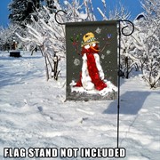 Toland Home Garden Red Scarf Snowman Garden Flag 1210228 View 4